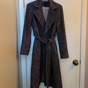 Long wool blend coat